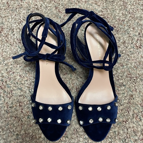 Loeffler Randall velvet diamond heels - Picture 2 of 10